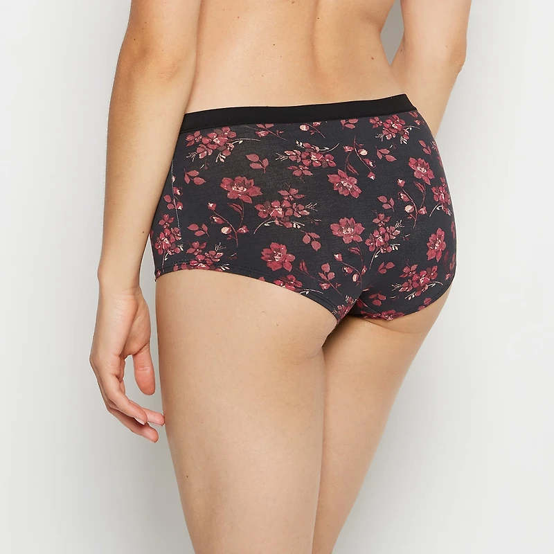Boyshort Panty With Vanishing Trim Goddess Floral