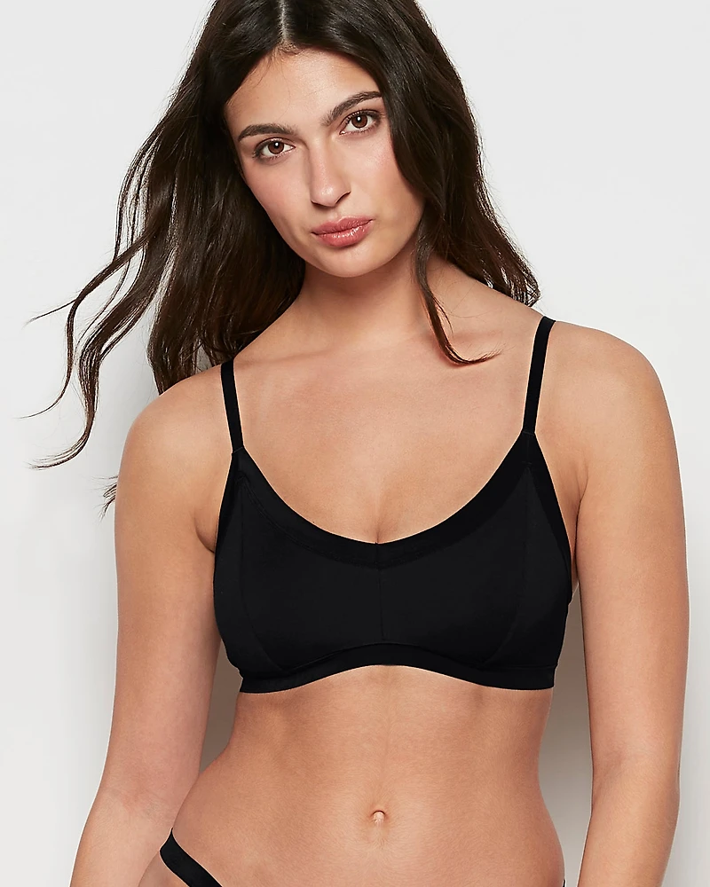 Ultrasoft Modal Bralette Tuxedo Black