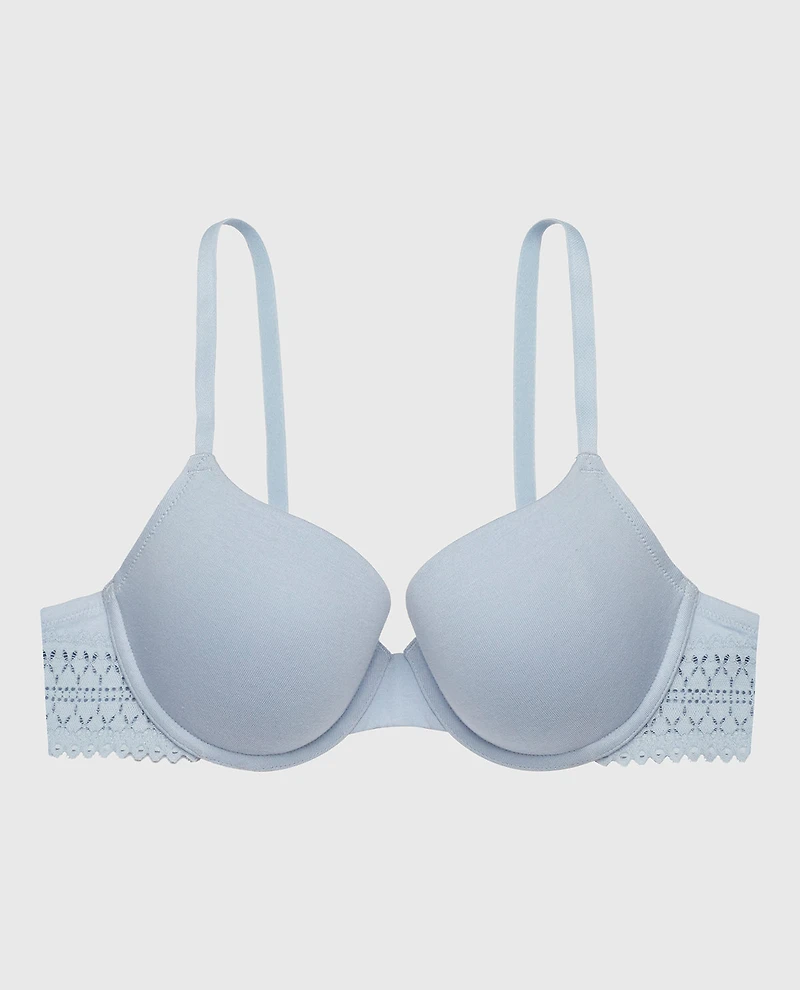 Lightly Lined Demi Bra Subdued Blue