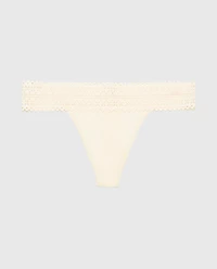 Thong Panty Pearled Ivory