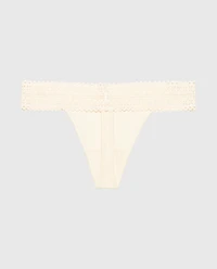 Thong Panty Pearled Ivory