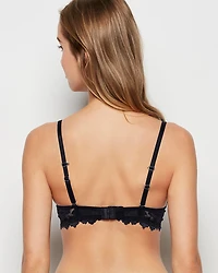 Up 2 Cup Lace Push Bra Tuxedo Black