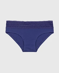 Hipster Panty with Lace Trim Dusk Blue
