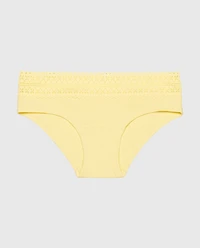 Hipster Panty with Lace Trim Mellow Yellow
