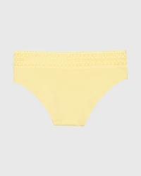 Hipster Panty with Lace Trim Mellow Yellow