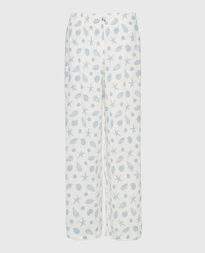 Textured Pajama Pants She Sells Sea Shells