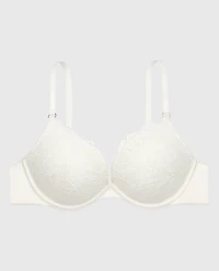 Up 2 Cup Lace Push Bra Ivory