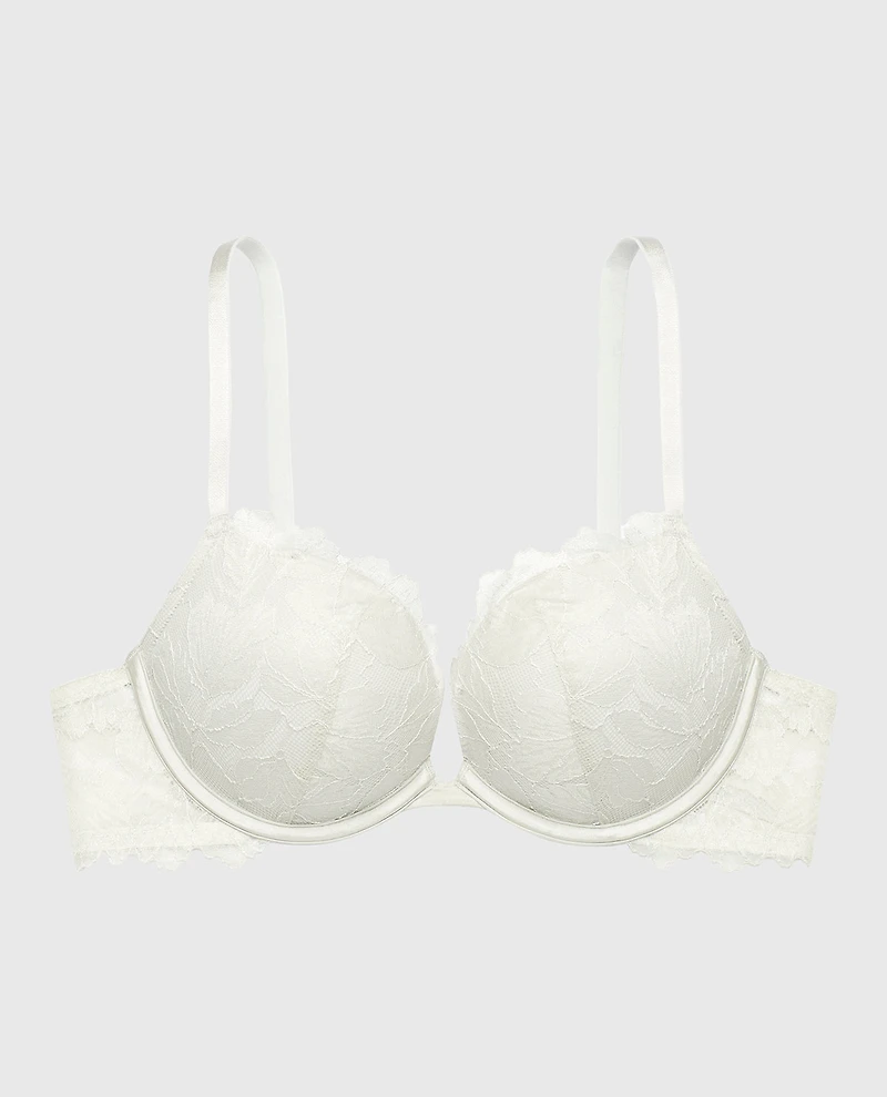 Soutien-gorge plongeant en Bleu de l’aube