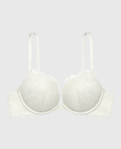Soutien-gorge plongeant en Bleu de l’aube
