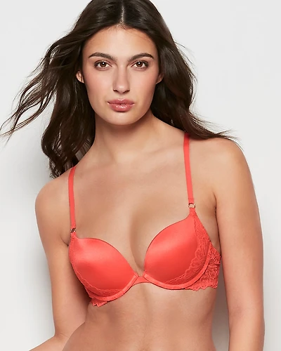 Lace Wing Push Up Bra Flare