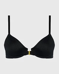Unlined Demi Bra Tuxedo Black