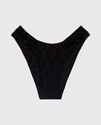 Culotte Cheeky à jambe échancrée smoking noir