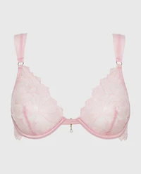 Unlined Lace Bra Iced Lilac