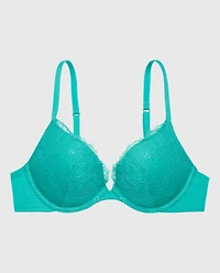 Lace Push Up Bra Beach Teal