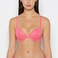 Lace Push Up Bra Hot Pink