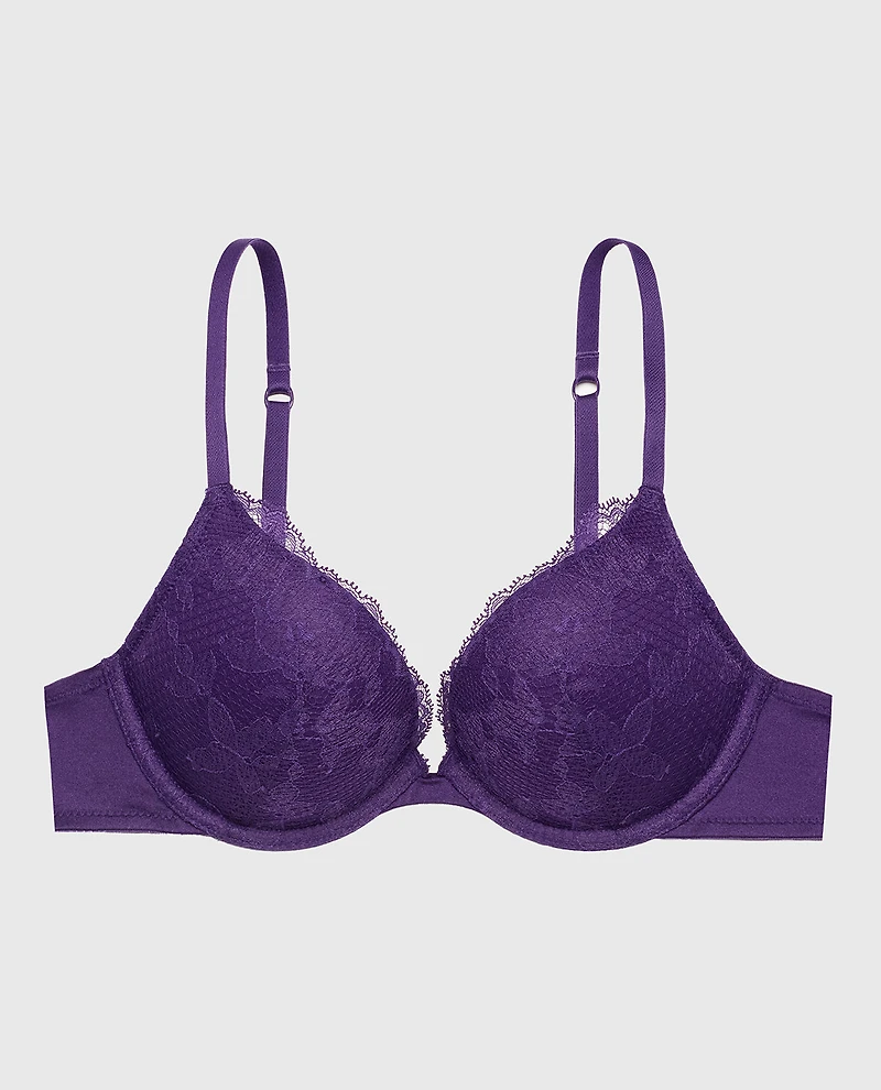 Lace Push Up Bra Petunia Purple