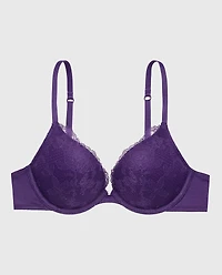 Lace Push Up Bra Petunia Purple