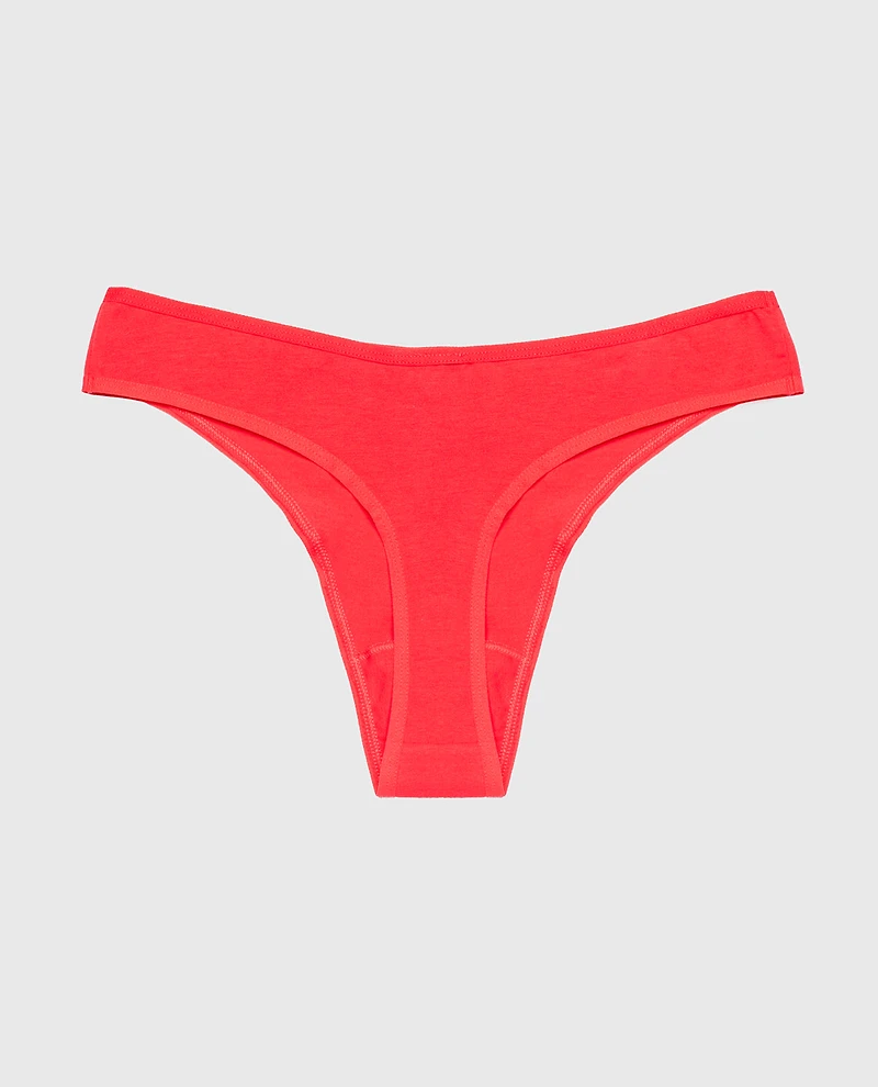 Cotton Thong Panty Tart Berry
