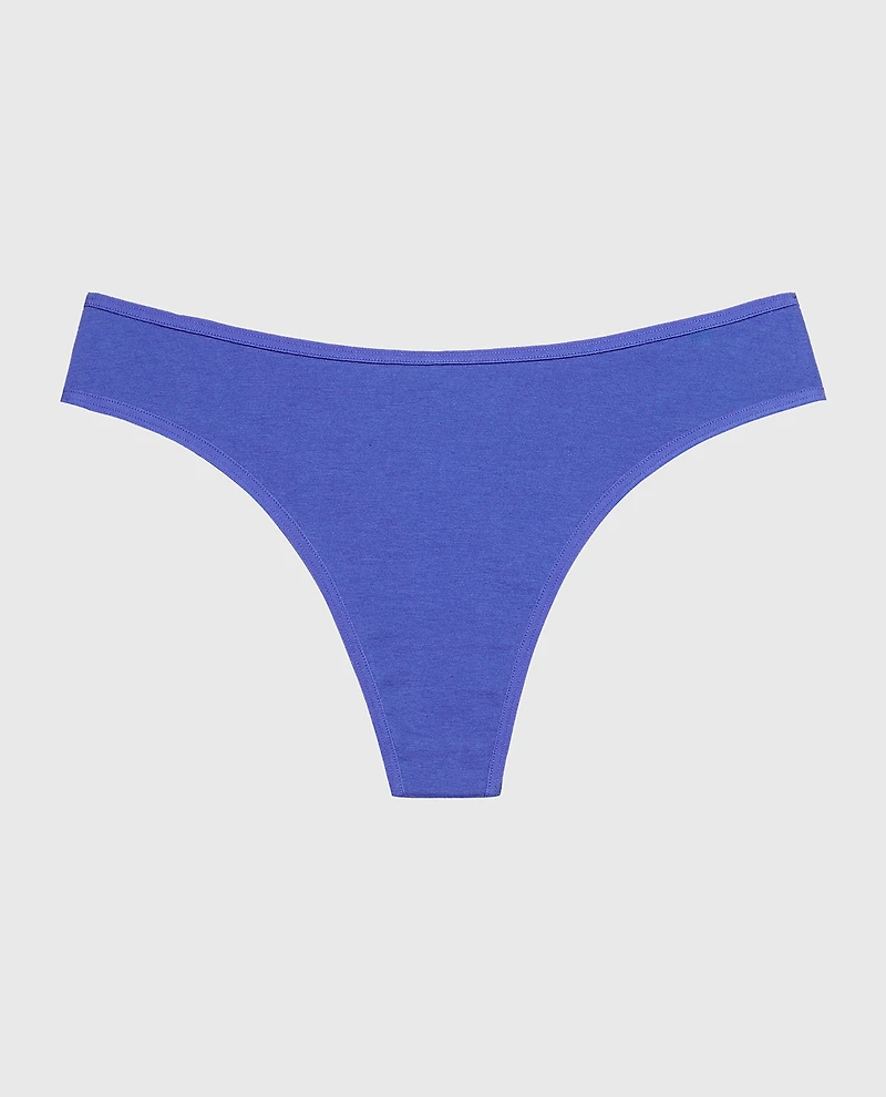 Cotton Thong Panty Dazzling Blue
