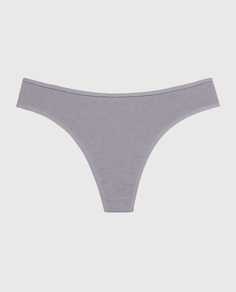 Cotton Thong Panty Quicksilver