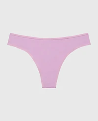 Tanga en coton orchidée royale