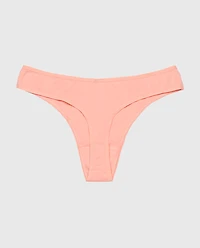 Cotton Thong Panty Peach Fizz