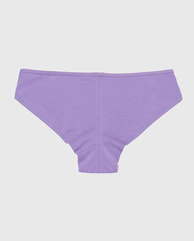 Cotton Cheeky Panty Paisley Purple