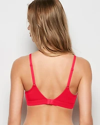 Cotton Scoop Bralette Tart Berry