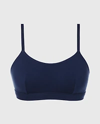 Cotton Scoop Bralette Ocean Cavern