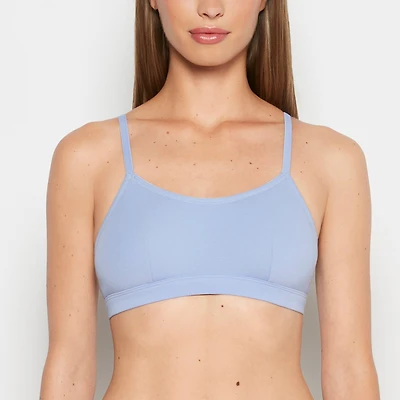 Cotton Scoop Bralette Periwinkle Dream