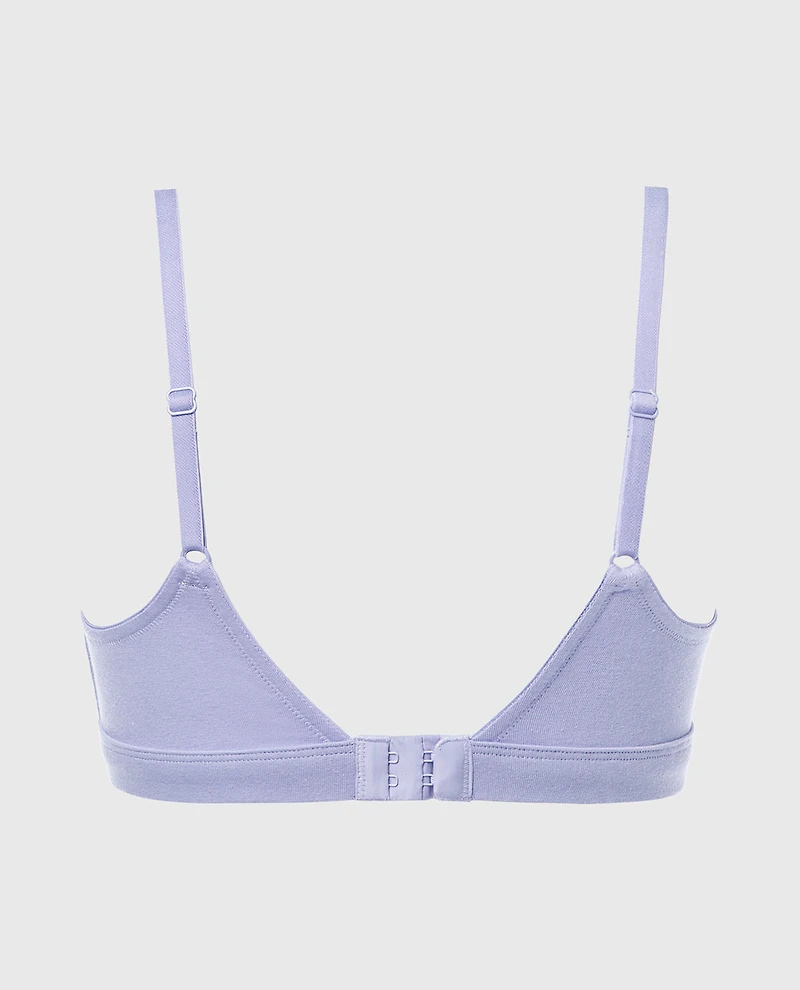 Cotton Scoop Bralette Periwinkle Dream