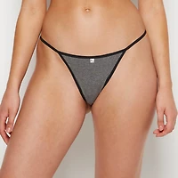 G-String Panty Tuxedo Heather