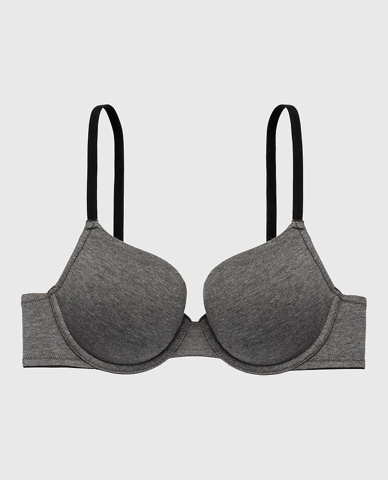 Essentials Demi Bra Tuxedo Heather