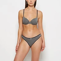 Thong Panty Tuxedo Heather