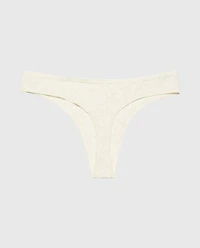 Culotte tanga en Avoine chiné