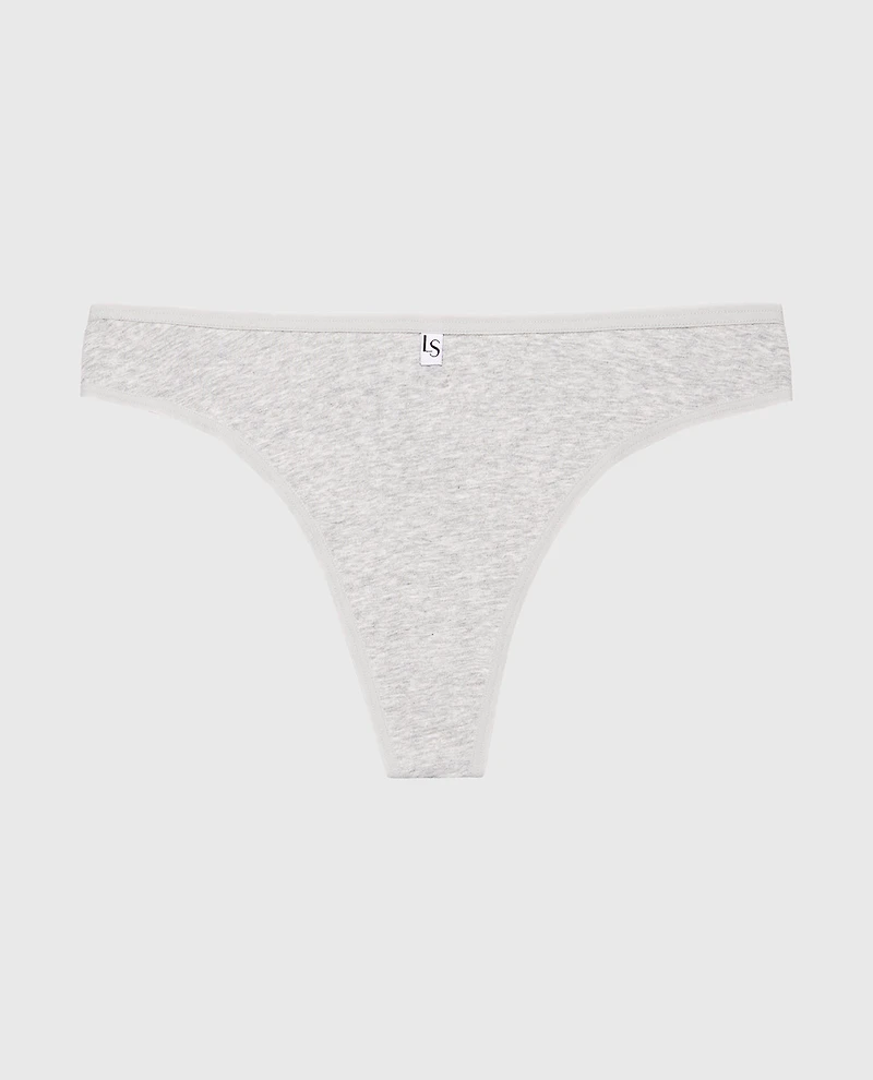 Thong Panty Cool Gray Heather