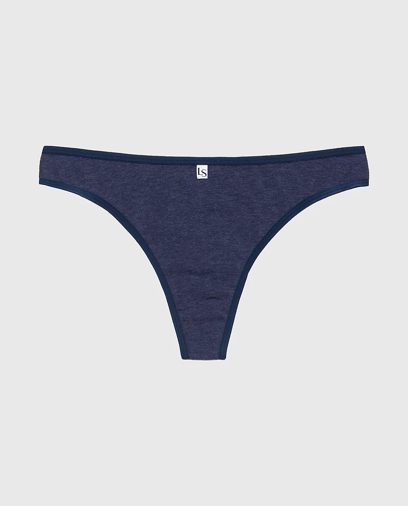 Thong Panty Dark Navy Heather