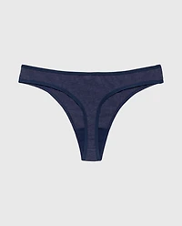 Thong Panty Dark Navy Heather