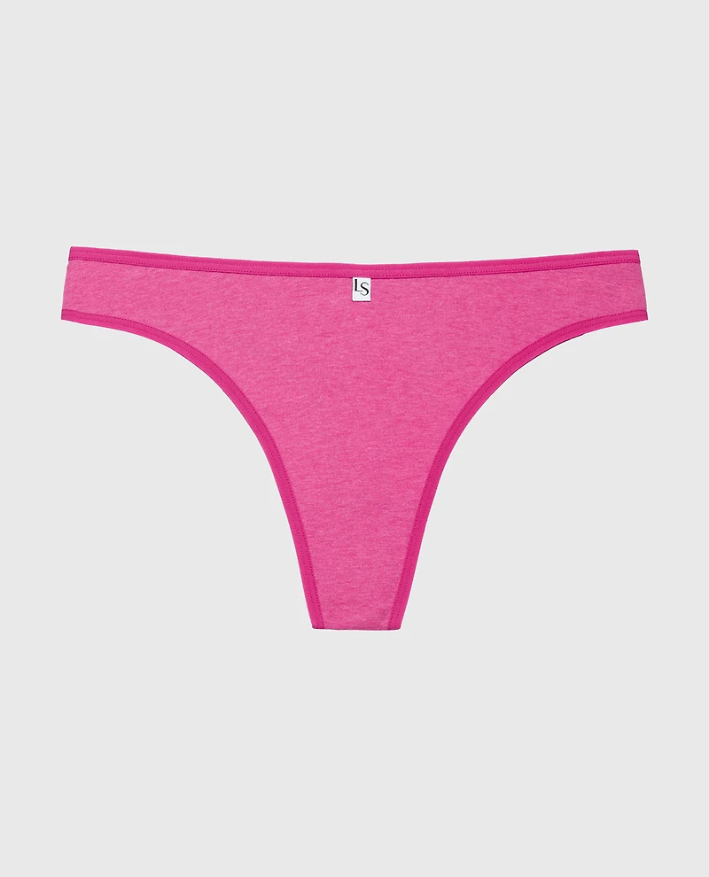 Thong Panty Fuchsia Red Heather