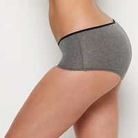 Boyshort Panty Tuxedo Heather