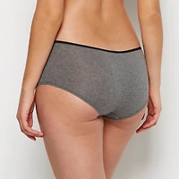 Boyshort Panty Tuxedo Heather