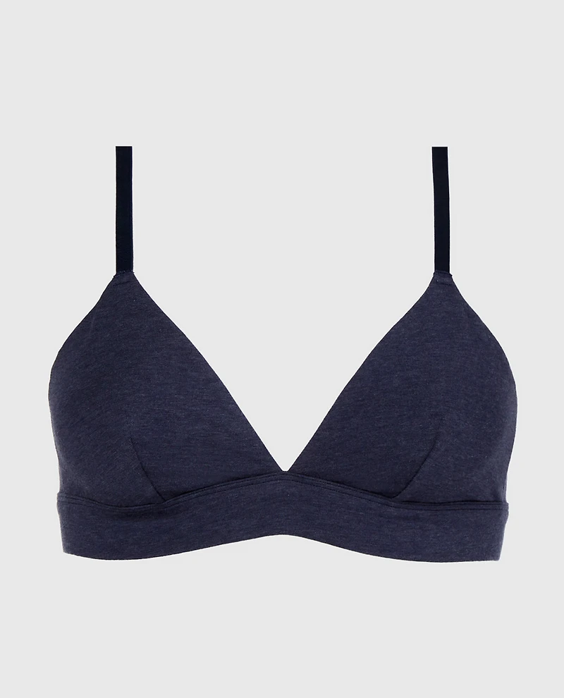 Brassière en Bleu marine foncé chiné