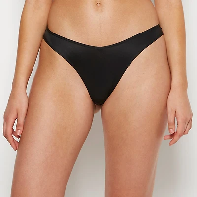 Diva Thong Panty Tuxedo Black