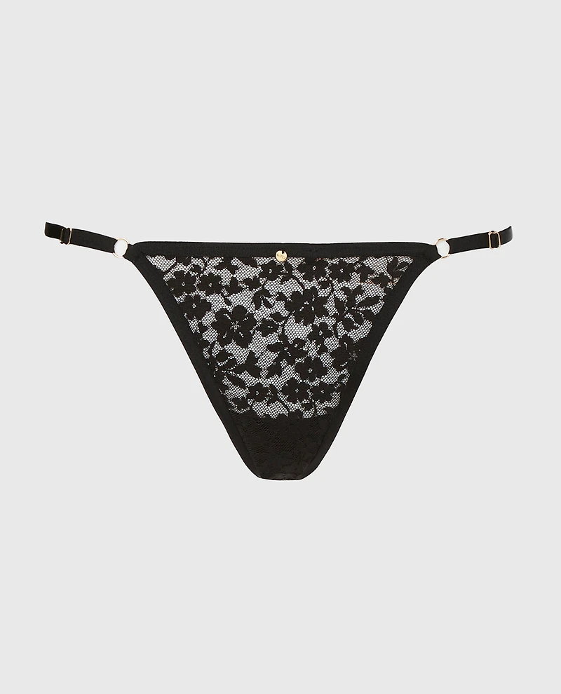Culotte tanga en Smoking Noir