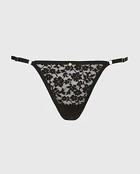 Culotte tanga en Smoking Noir