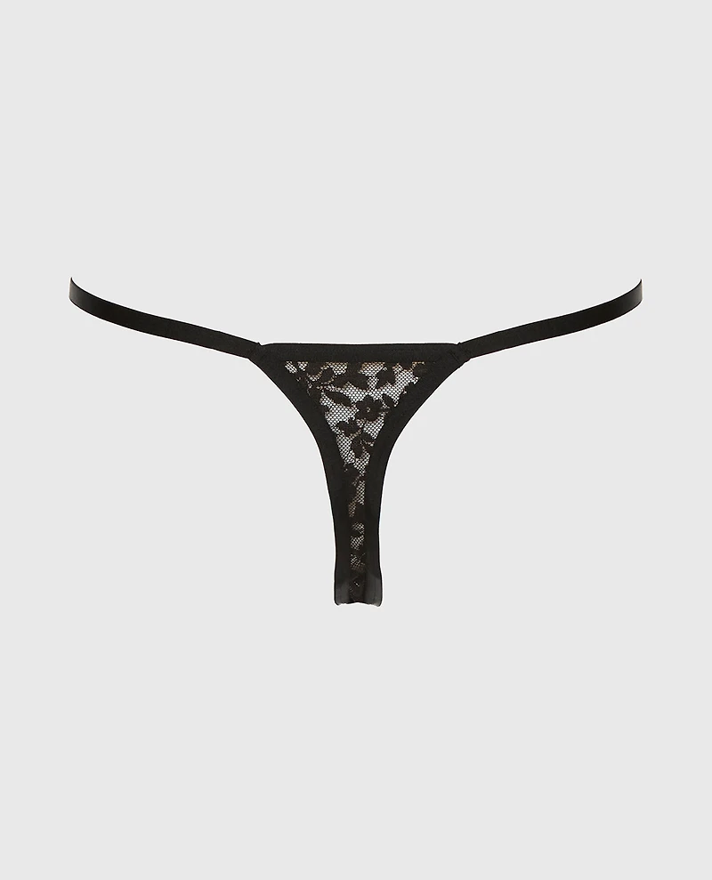 Culotte tanga en Smoking Noir