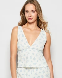 Textured Pajama Tank She Sells Sea Shells