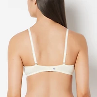 Lightly Lined Demi Cotton bra Lemon Icing