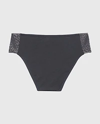 Bikini Panty with Logo Ebony