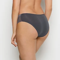 Bikini Panty with Logo Ebony